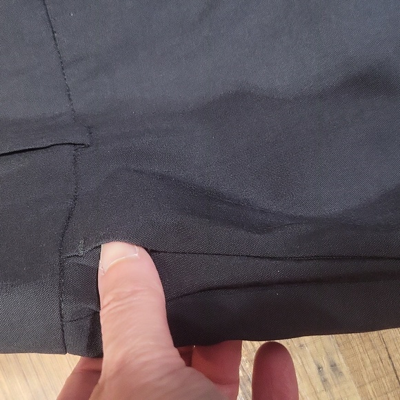 ANN TAYLOR Black Gray Signature Fit Trouser Leg Relaxed Fit Wool Blend Pant - Picture 6 of 14